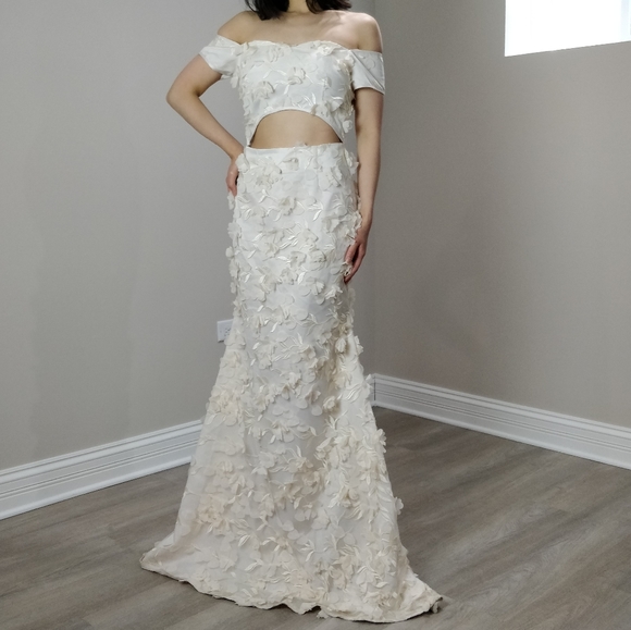 JANE.X Dresses & Skirts - Prom dress custom cream floral JANE.X Emma